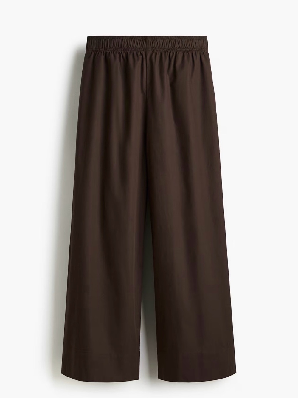 NWT H&M Brown Elastic-Waist Trousers